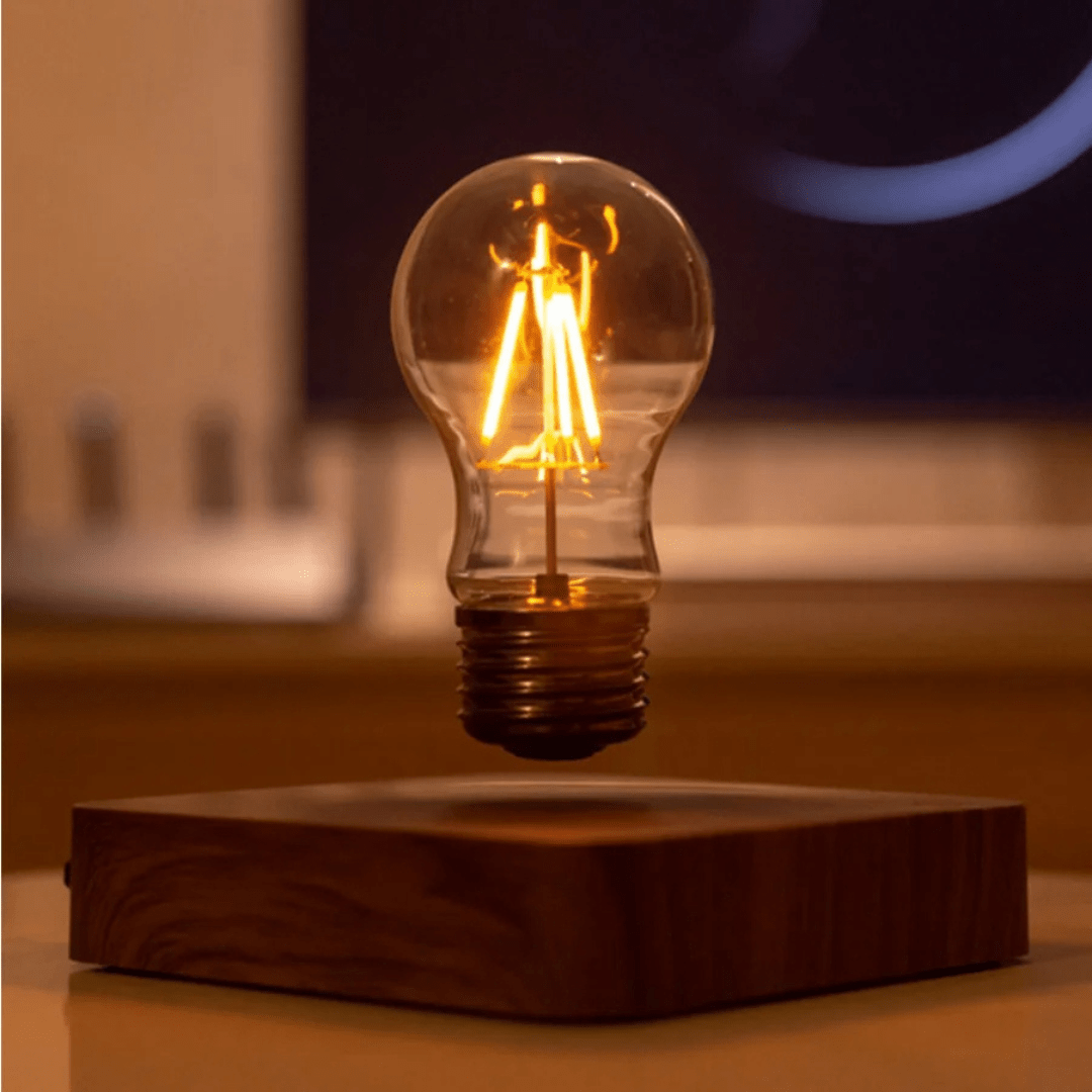 AURAFLOAT – Svävande LED-lampa med magnetupphängning och touchkontroll