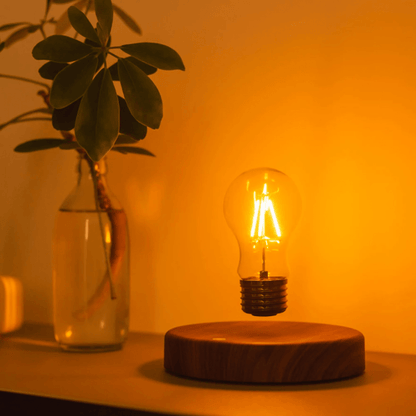 AURAFLOAT – Svävande LED-lampa med magnetupphängning och touchkontroll