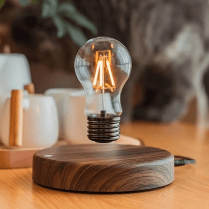 AURAFLOAT – Svävande LED-lampa med magnetupphängning och touchkontroll