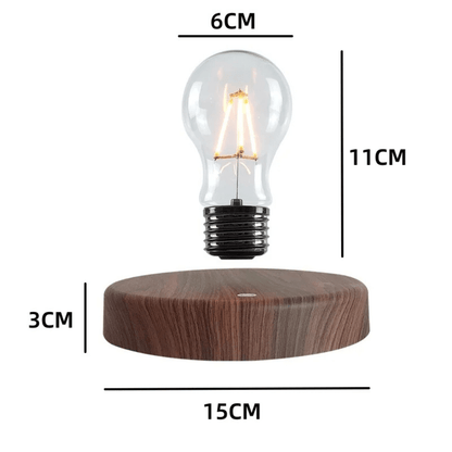 AURAFLOAT – Svävande LED-lampa med magnetupphängning och touchkontroll
