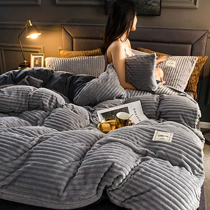 Lyxig Fleece Duntäcke - Värme och Komfort för Vintern