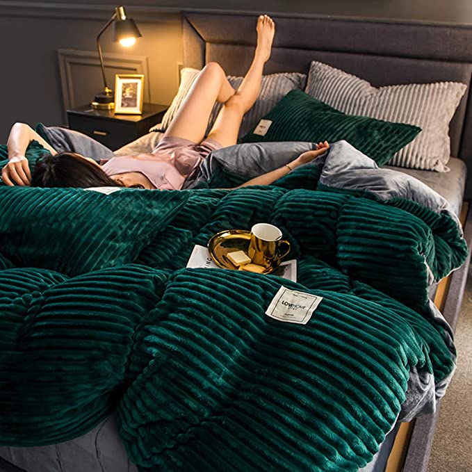 Lyxig Fleece Duntäcke - Värme och Komfort för Vintern