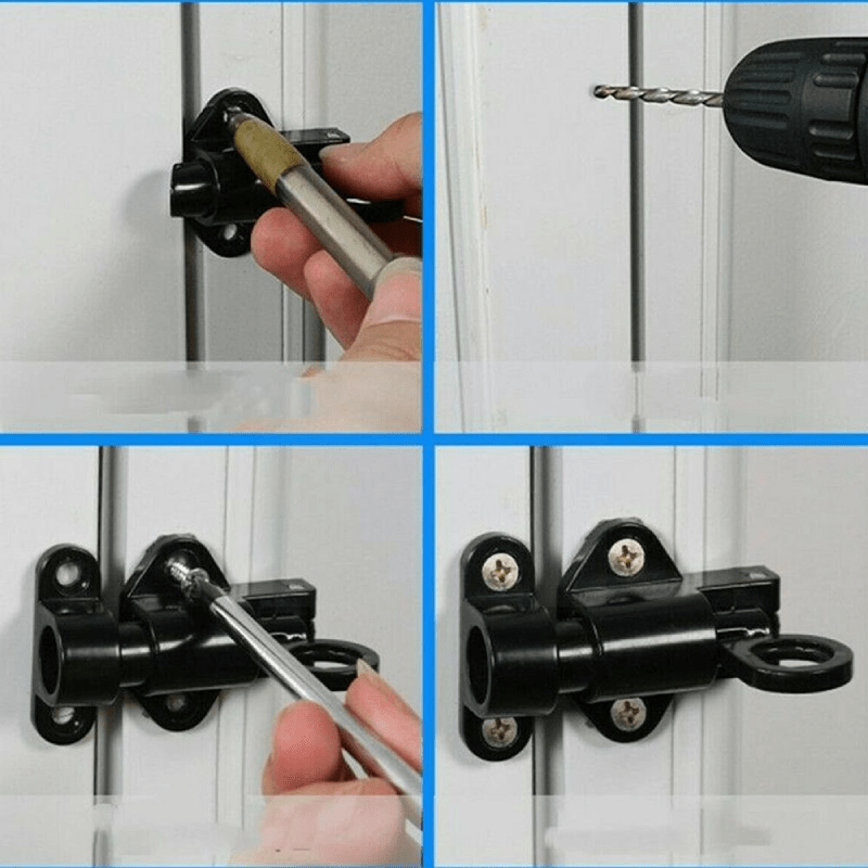 AutoLockGuard – Automatiskt fjäderslå för dörrar, fönster och skåp