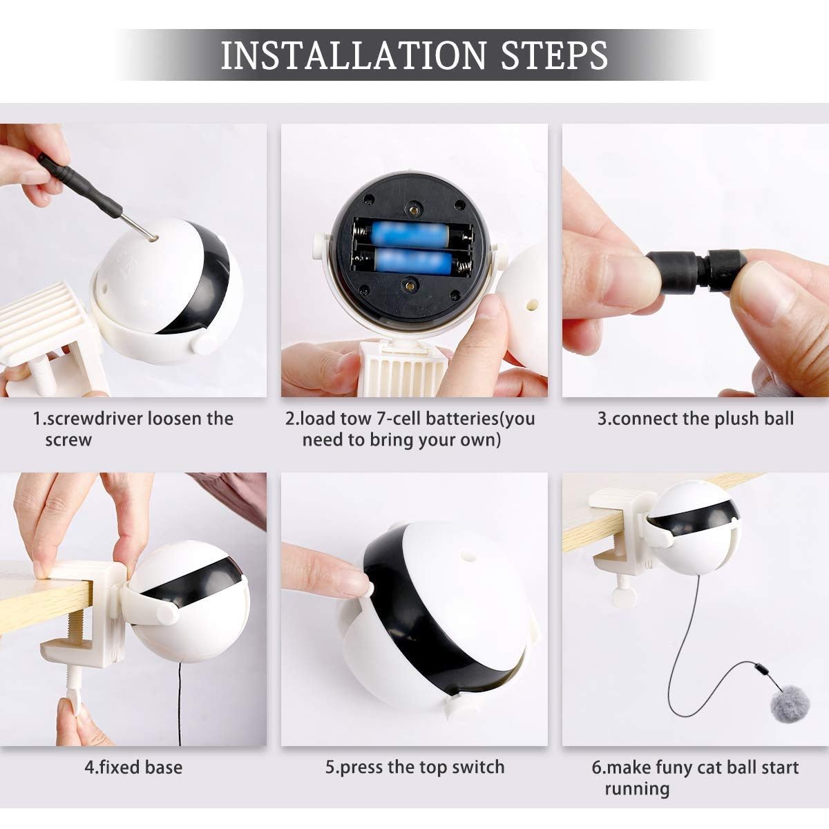 Carvallo - Automatiskt katt leksak boll