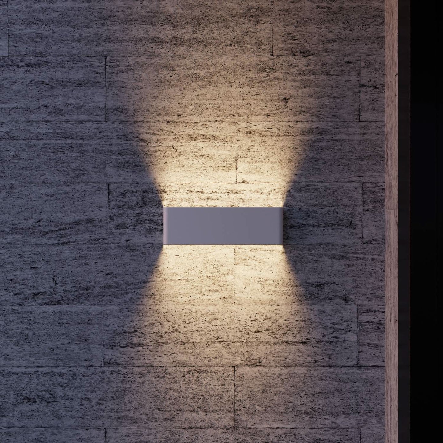 Utomhus LED Vägglampa Modern Rektangel