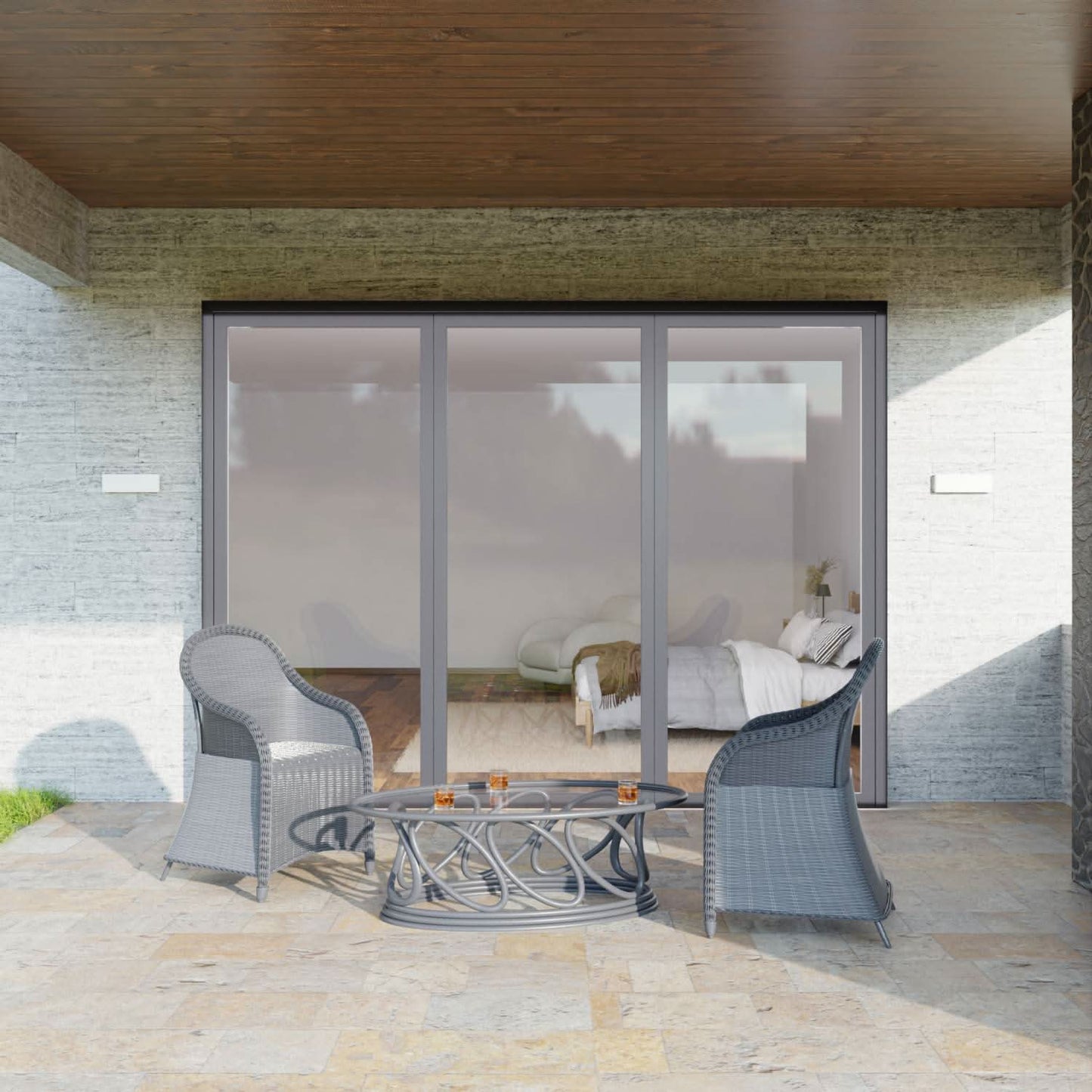 Utomhus LED Vägglampa Modern Rektangel