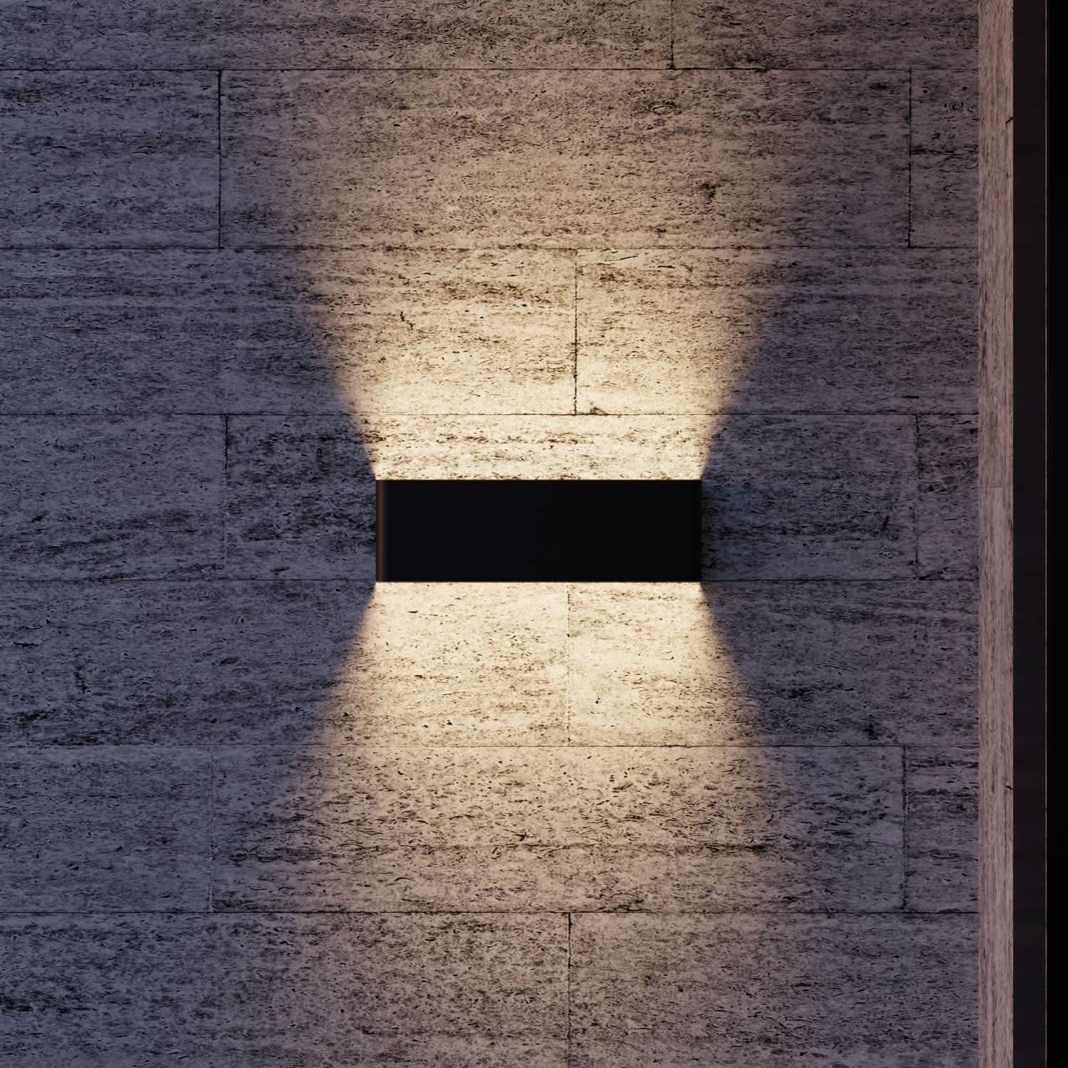 Utomhus LED Vägglampa Modern Rektangel