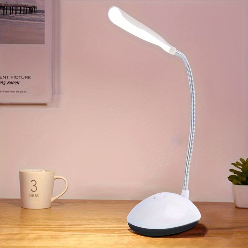 FlexiGlow - LED Svanhals Skrivbordslampa på AAA Batterier för Ögonskydd