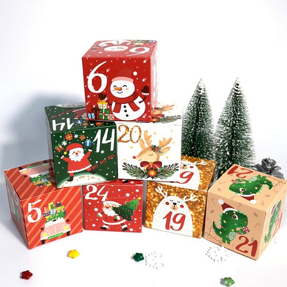 Presentlådor Jul Adventskalender Set