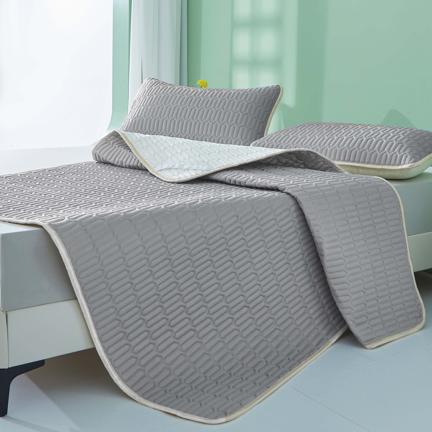 Cool Latexmatta - 2/3 stycken sommarkylmattsats för sovrum eller studentrum, Andas och Fällbar