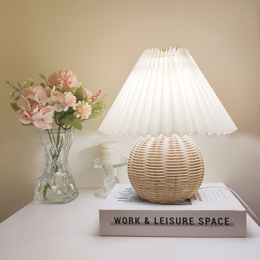 Bambu Vävd Bordslampa - Mysig och Finslipad Design