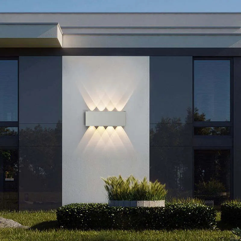 Vägglampa Modern Vit LED Vattentålig Lampa