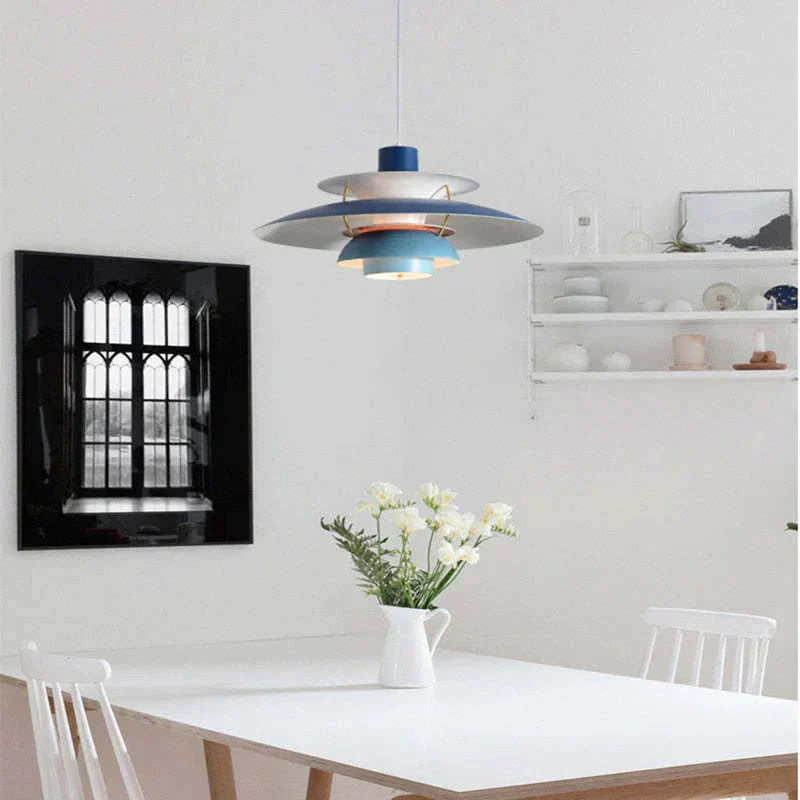 LED Hängande Lampa med Tygskärm