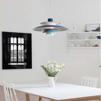 LED Hängande Lampa med Tygskärm