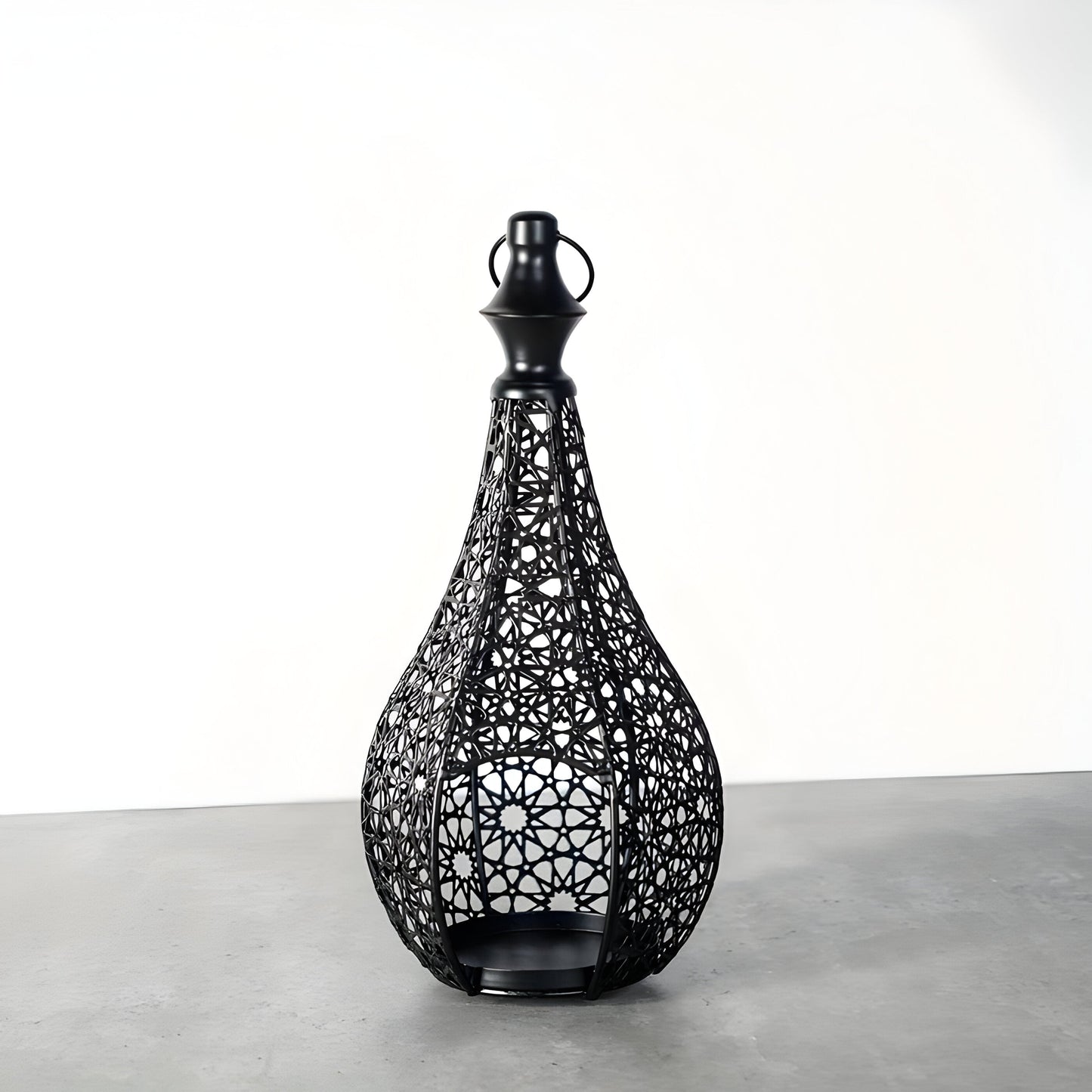 MoroccanGlow Ljuslykta - Vintage Metall Ljusställningslykta