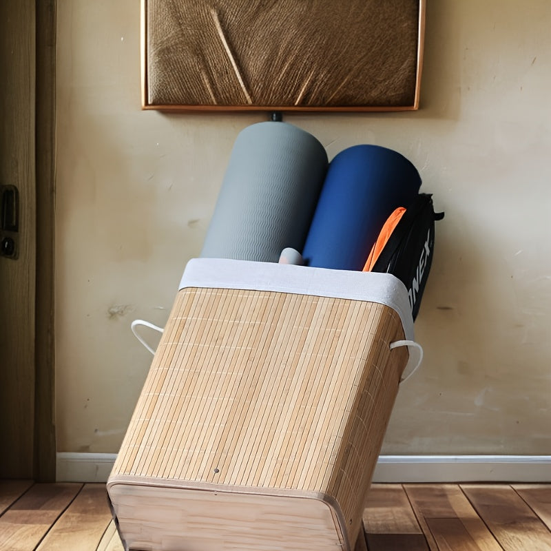 Bambu Vävd Förvaringskorg - Hållbar och Praktisk för Varje Rum