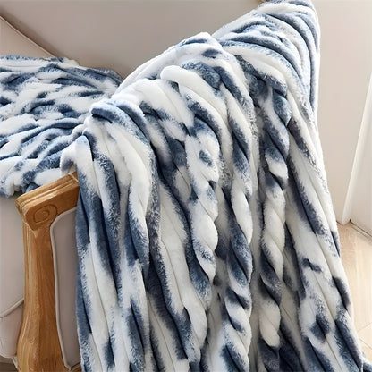 FauxFur Täcke - Mjuk Pläd-Sherpa-Fleece Täcke