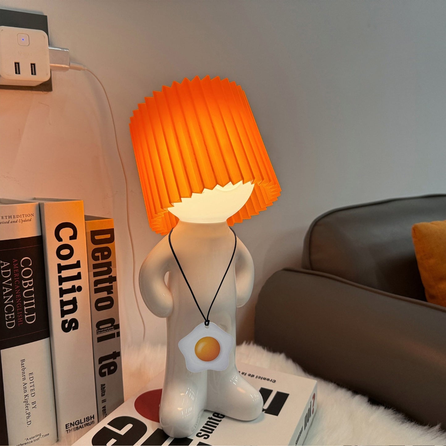 GlowCraft - Dimbar Akryl Bordslampa med LED-belysning och Tryckknappskontroll