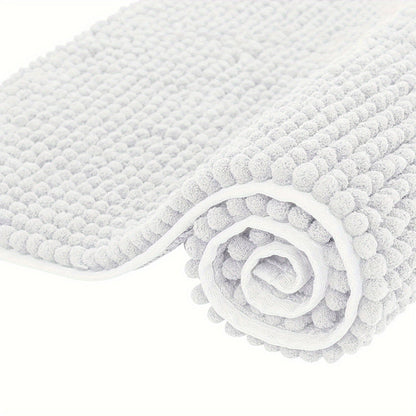 Ultra-Mjuk Chenille Badmatta – Perfekt för Badrum eller Entré