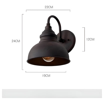IronLuxe Light - Retro Vattentät Trädgård Veranda Järn Vägglampa