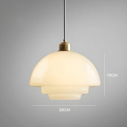 IvoryGlow Light - Modern hänglampa i elfenbensfärgad glas