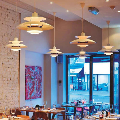 LED Hängande Lampa med Tygskärm