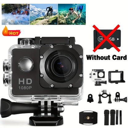 Actionkamera med HD-video och vidvinkelobjektiv