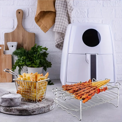 Air Fryer Tillbehörsset med BBQ Spett