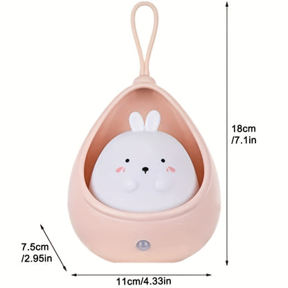 BunnyGlow - USB Laddningsbar Djur Nattlampa med Rörelsesensor