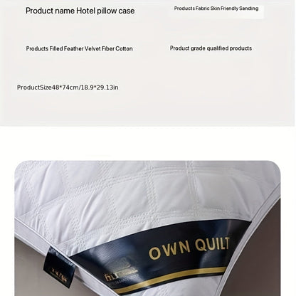 Sovkomfortset - 2 hypoallergena 3D-kuddar för hotellkvalitet sömn