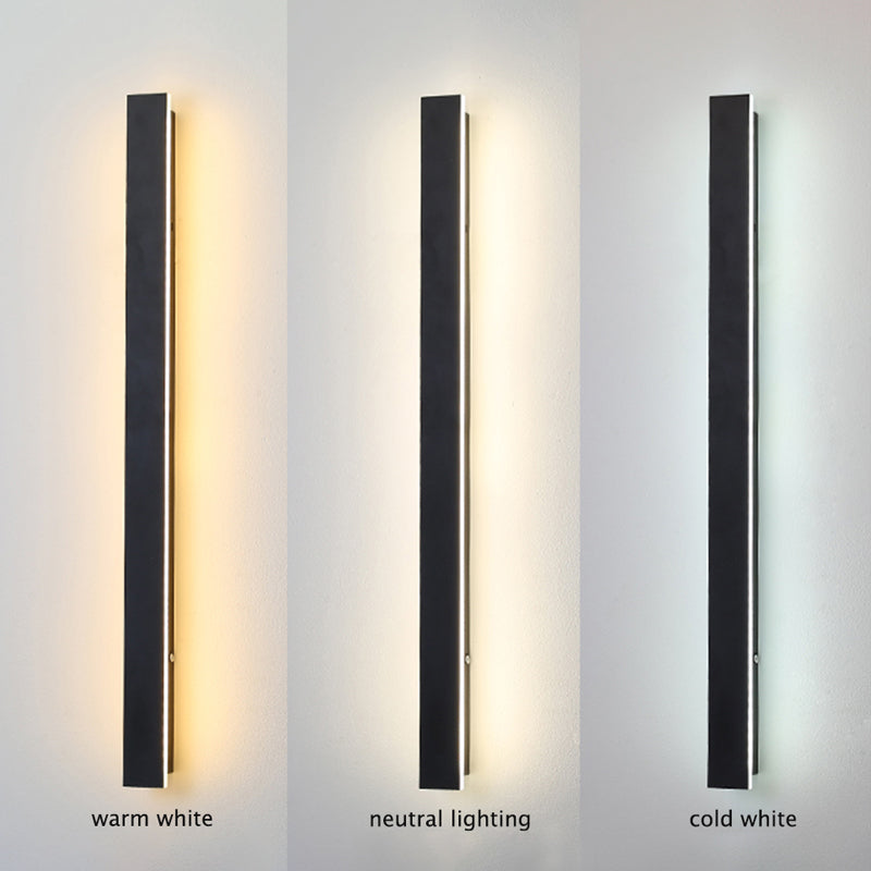 Zenith - Modern Design LED Vägglampor Svart Metall för Trädgård och Hall