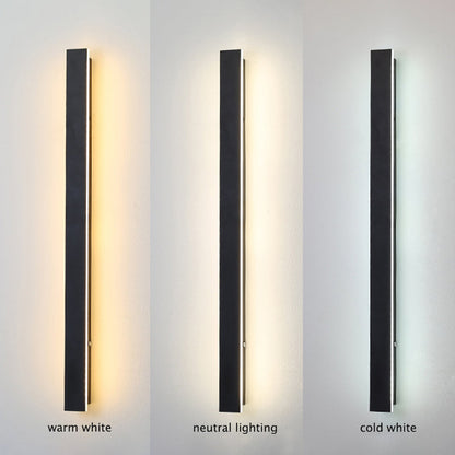 Zenith - Modern Design LED Vägglampor Svart Metall för Trädgård och Hall