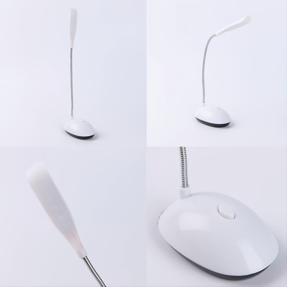 FlexiGlow - LED Svanhals Skrivbordslampa på AAA Batterier för Ögonskydd