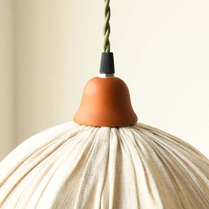 EcoLumi - Skandinavisk LED-hänglampa i beige tyg