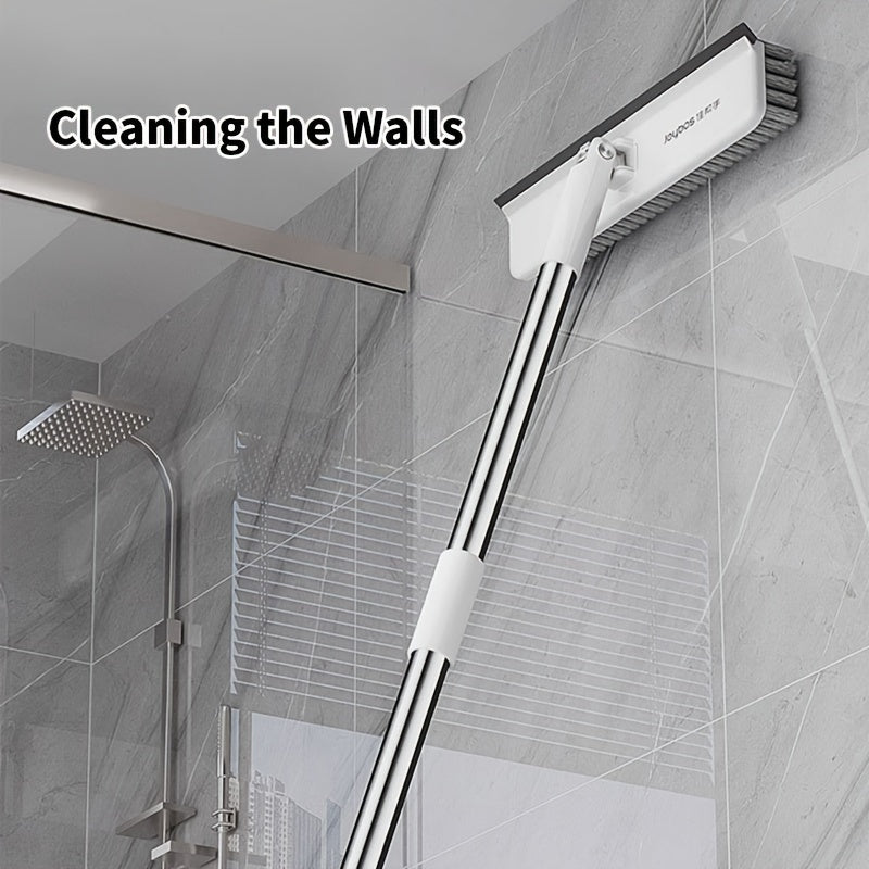 Roterande rengöringsborste med långt handtag – Mångsidig och kraftfull för golv, väggar och fönster