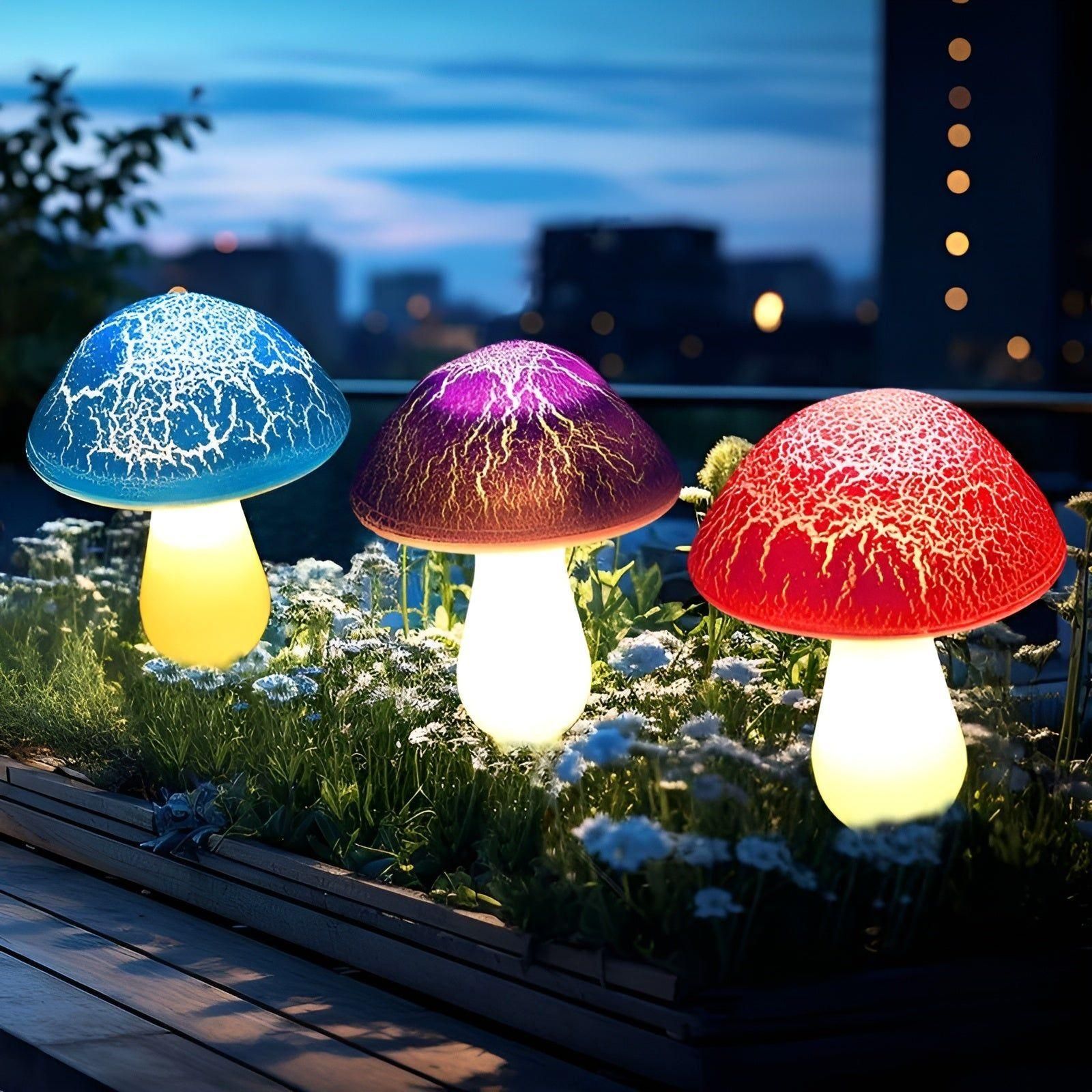 SolarMushroom Lampa - Hållbar Solenergi-Mushroom Utomhus Landskapslampa
