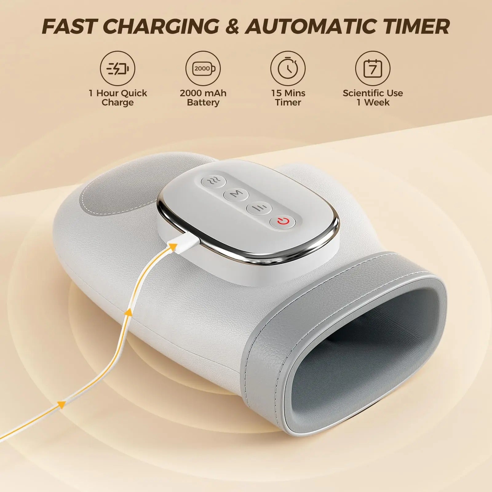 Professionell Handmassageapparat med värmekompression lindring