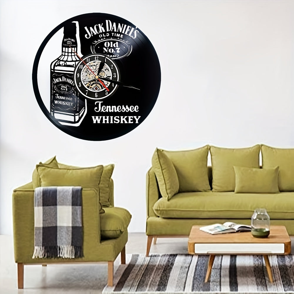 Vinylskivor Väckarklocka - Whisky Tema, Stil, För Vardagsrum och Kontorsinredning