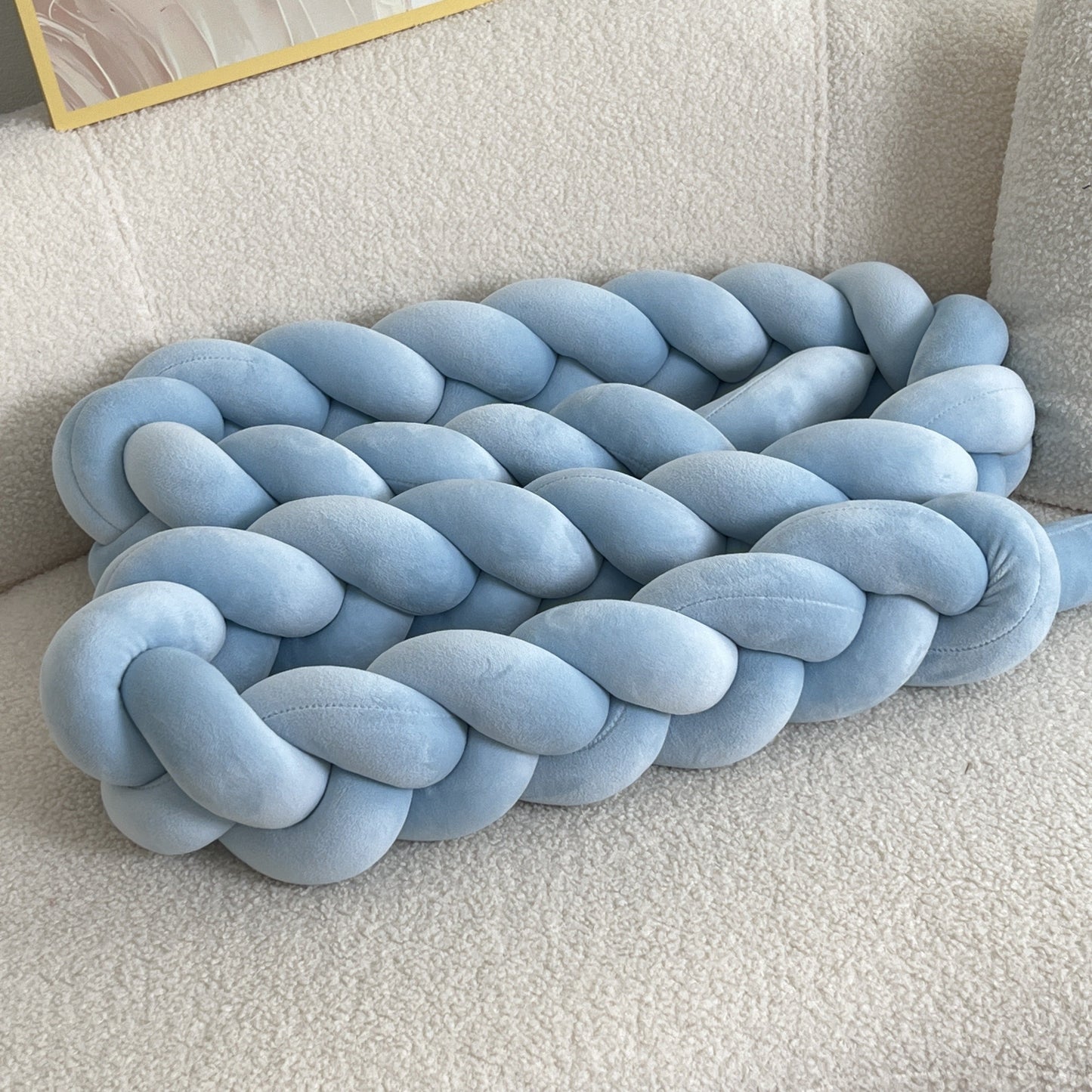 Handgjord Knapp Vloerkudde - Geometrisk Mönster, Tvättbar, 78-tum, Helårs Dekorativ Kuddfyllning med Polyester