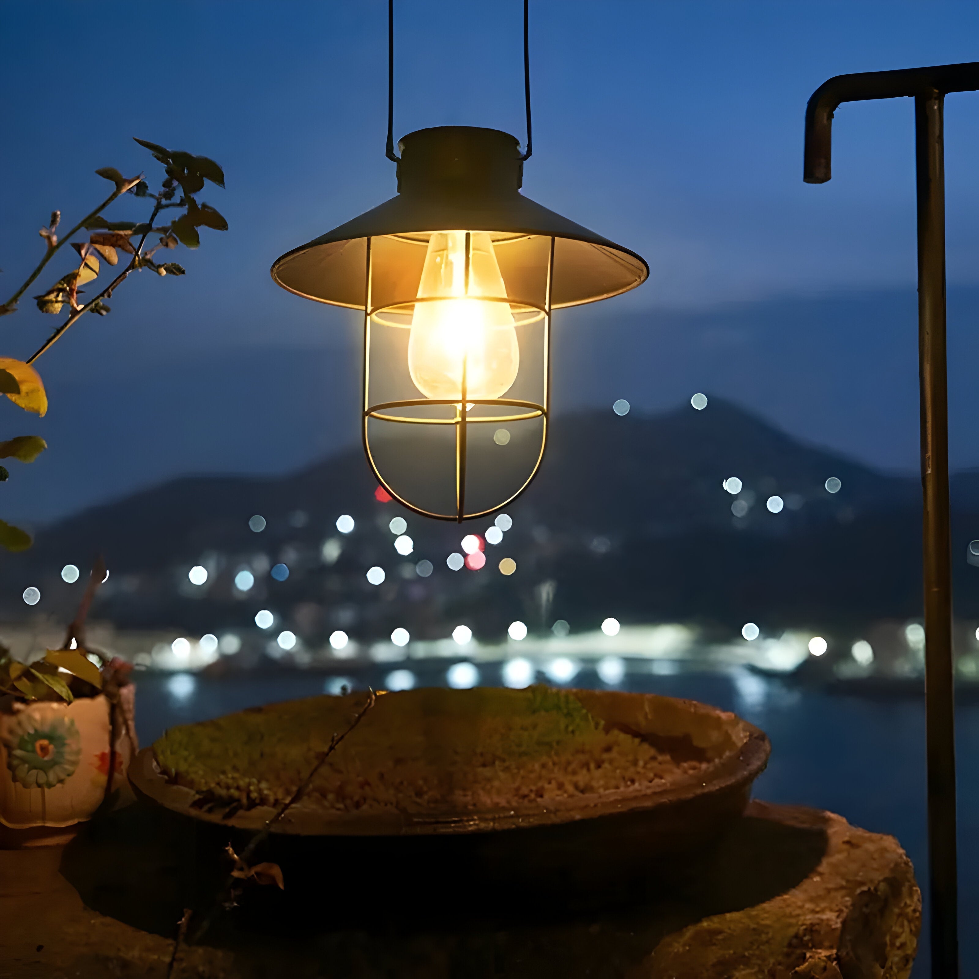 NightBloom Light – 2-delat set Vintage Solsols LED-lampor