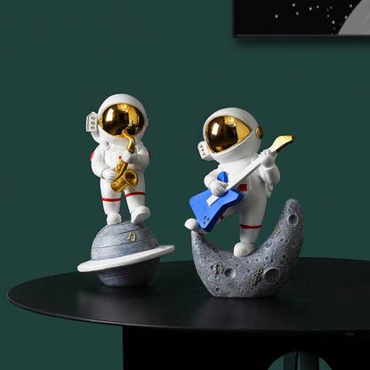 Astronaut Jazz Band Dekorativ Konstverk för Unik Heminredning
