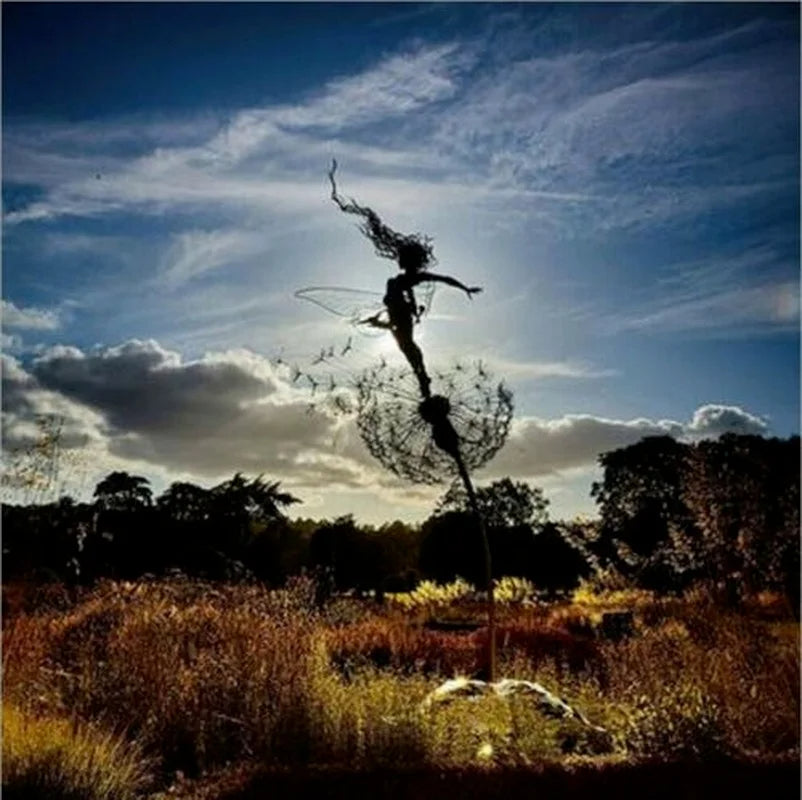 Fairy Stål Trädgårdsskulpturer