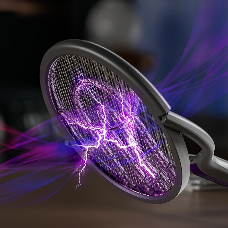 Fällbar Elektrisk Myggsvartare – Laddningsbar med Förlängningsbart Handtag