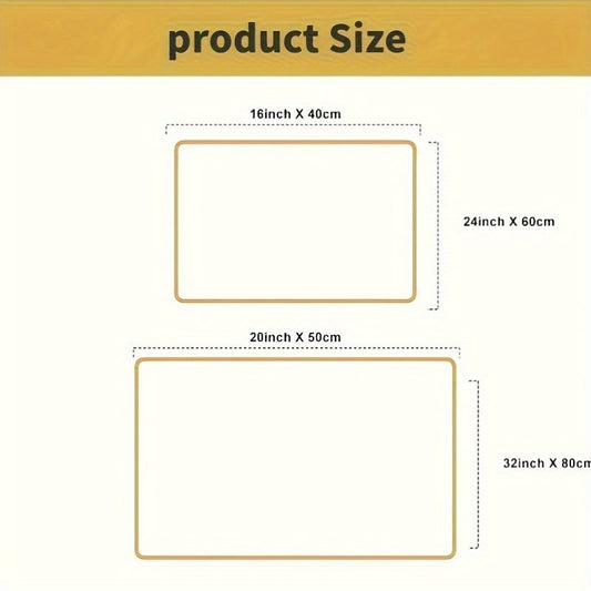 Abstrakt Geometrisk Badmatta – Absorberande och Mjuk för Badrum eller Kök