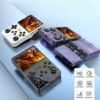 Handheld spelkonsol med retrospel inbyggda