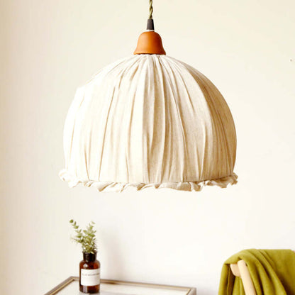 EcoLumi - Skandinavisk LED-hänglampa i beige tyg