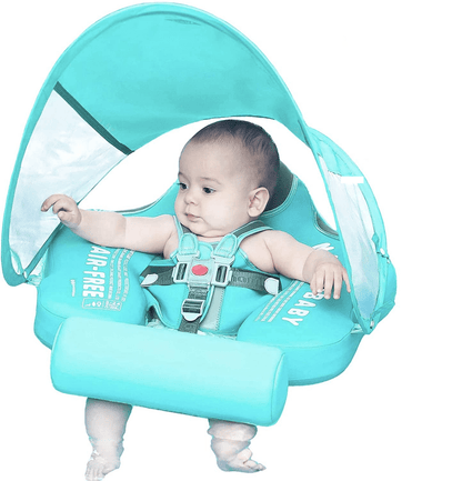 Baby-simring - Soltak och djurdesign för säker vattenskoj