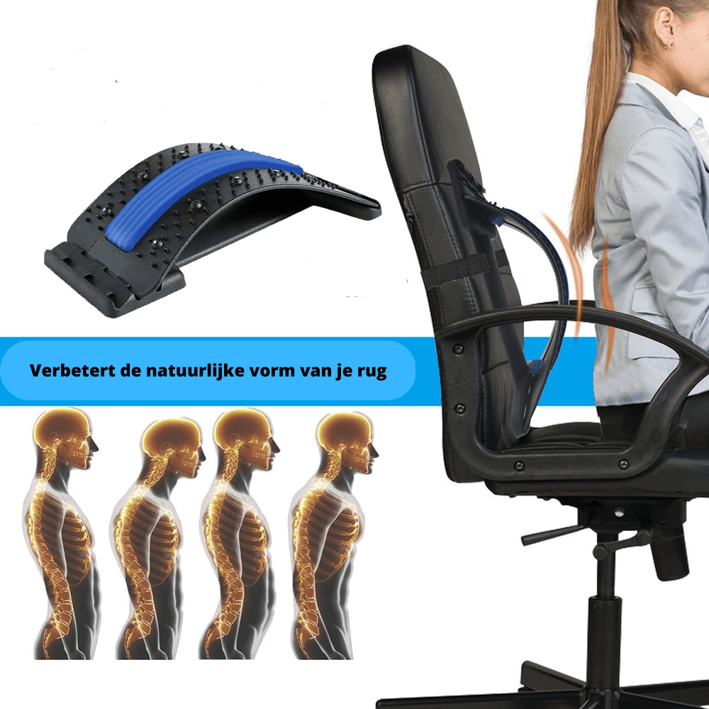 BAKING REAASE - Magnetisk terapi-massageliege för lindring av ryggsmärta och korrigering av kroppshållning