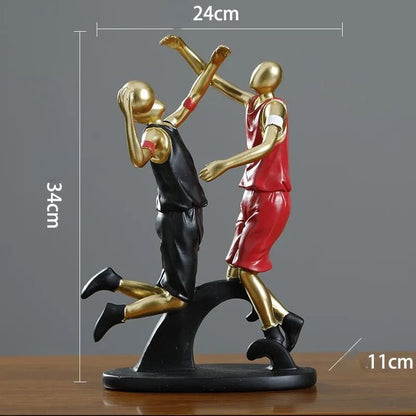 Basketbollspelare Heminredning Ornament för Sportentusiaster