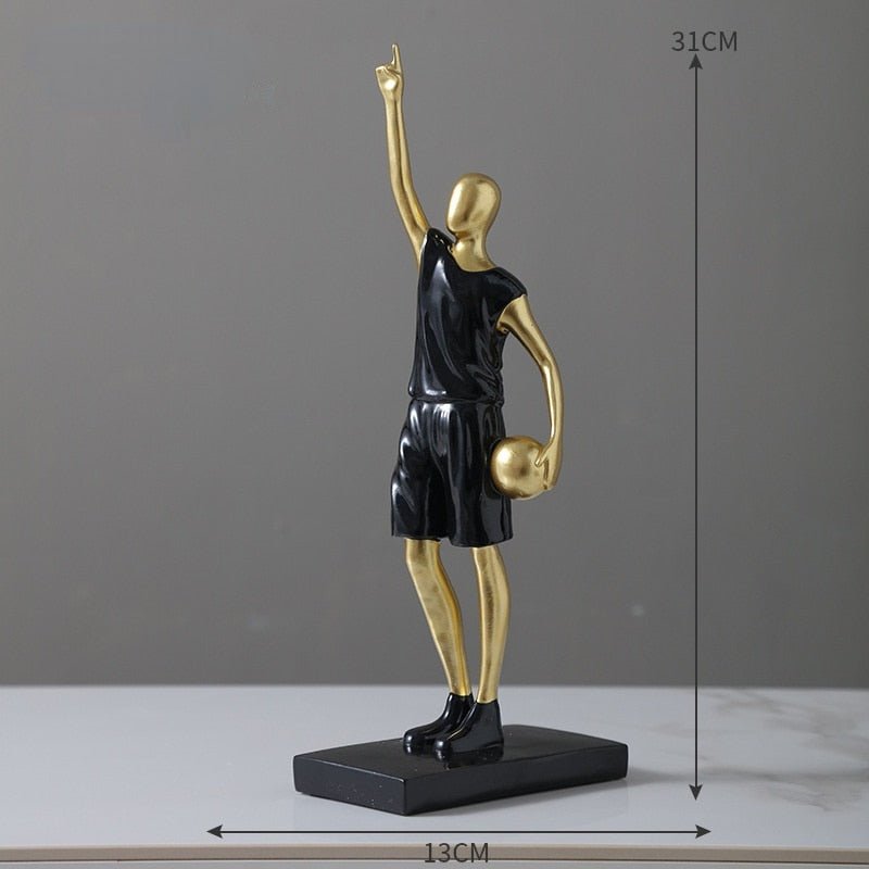 Basketbollspelare Heminredning Ornament för Sportentusiaster
